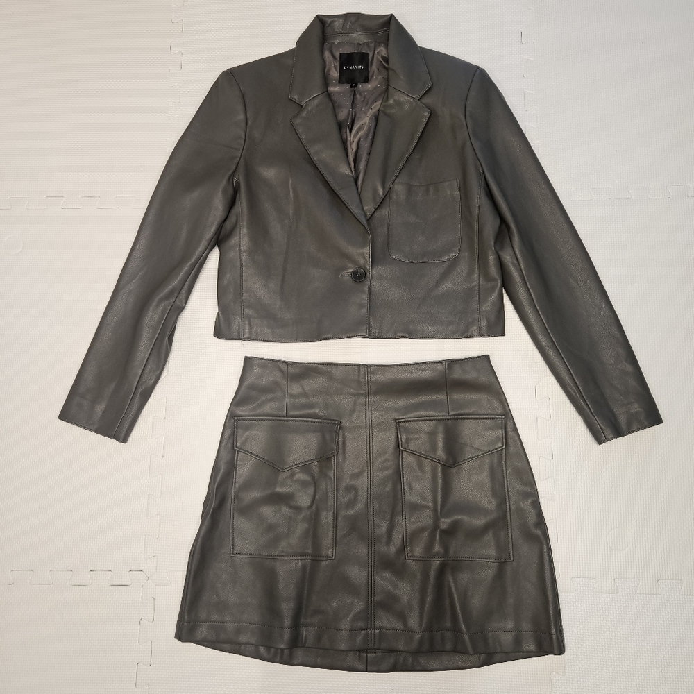 Dynamite Gray Skirt Set